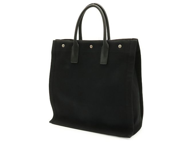 Yves Saint Laurent RIVE GAUCHE Cabas Tote Bag Nero - vista 3