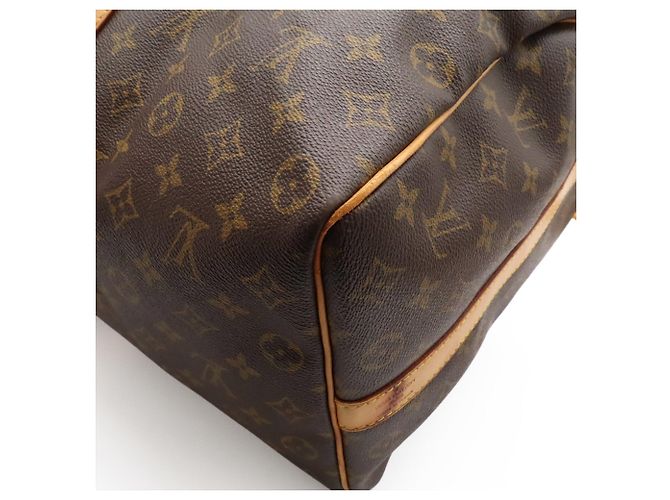 Louis Vuitton Monogram Keepall Bandoulière 50 Marrone Bianco Monogramma - vista 4
