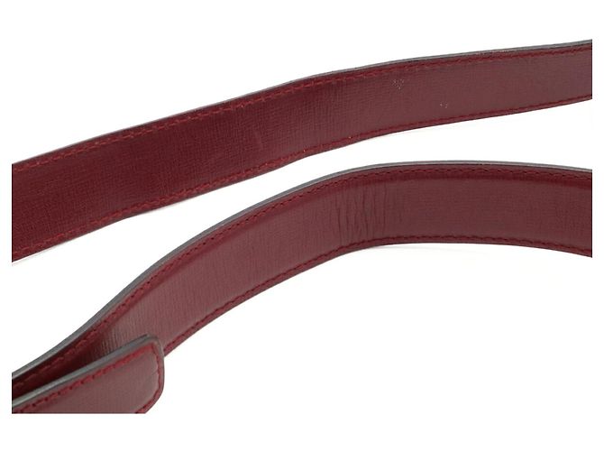 Borsa a tracolla Cartier Must Line Rosso Bordò - vista 5