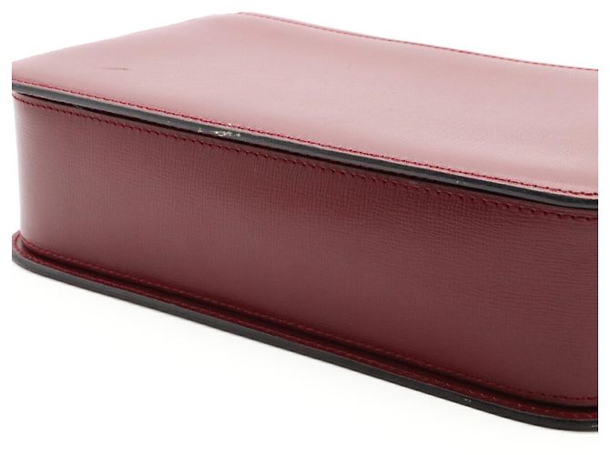 Borsa a tracolla Cartier Must Line Rosso Bordò - vista 6