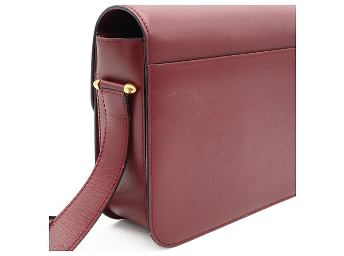 Borsa a tracolla Cartier Must Line Rosso Bordò - vista 7