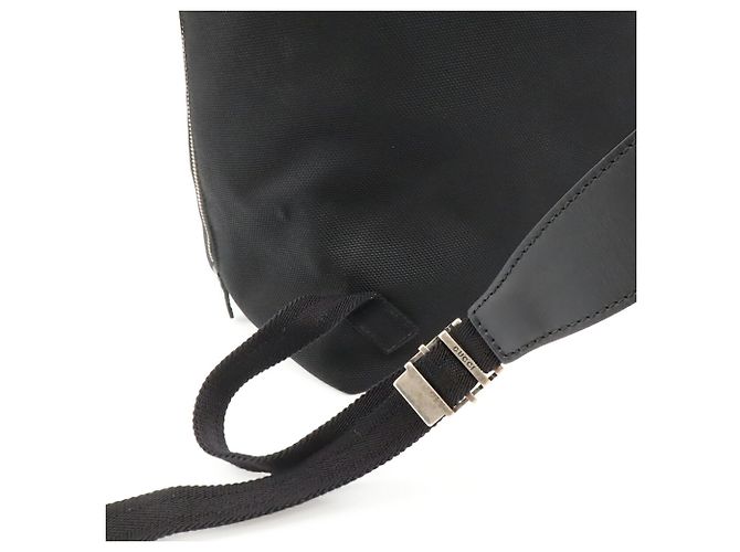 Zaino GUCCI Band Techno Canvas Web Line Sherry Nero Rosso Verde - vista 6