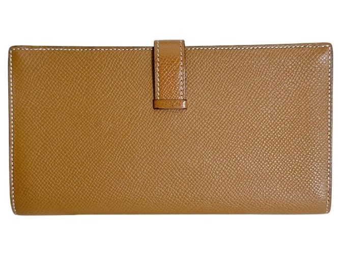 Hermès Hermes Bi-fold Wallet aus braunem Epsom-Leder - Ansicht 2
