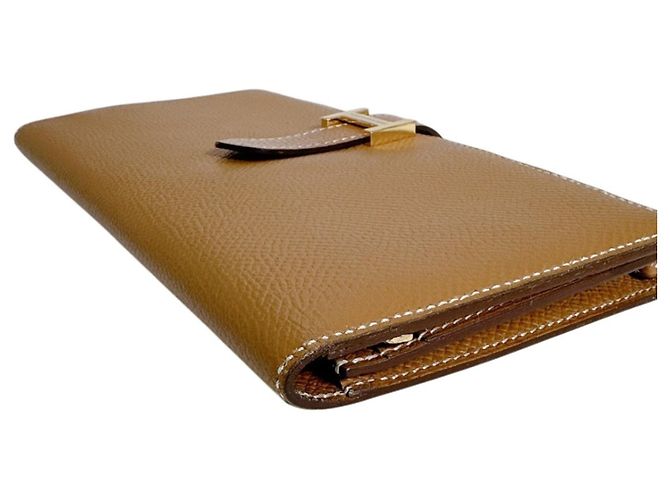 Hermès Hermes Bi-fold Wallet aus braunem Epsom-Leder - Ansicht 3