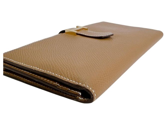Hermès Hermes Bi-fold Wallet aus braunem Epsom-Leder - Ansicht 4