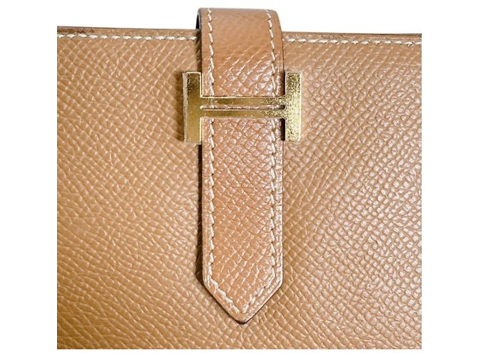 Hermès Hermes Bi-fold Wallet aus braunem Epsom-Leder - Ansicht 9