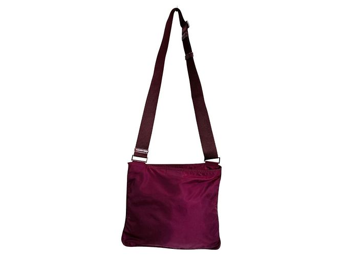 Borsa a tracolla Prada Rosso Vinaccia Bordò - vista 2