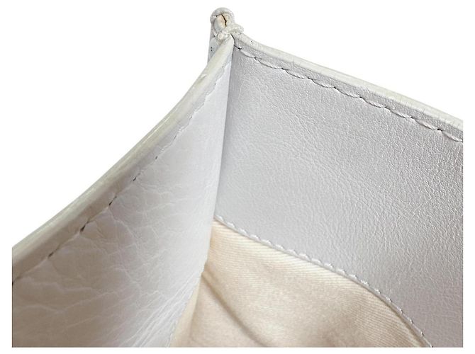 Loewe Heritage Anagram Leder Tote Bag Weiß - Ansicht 13