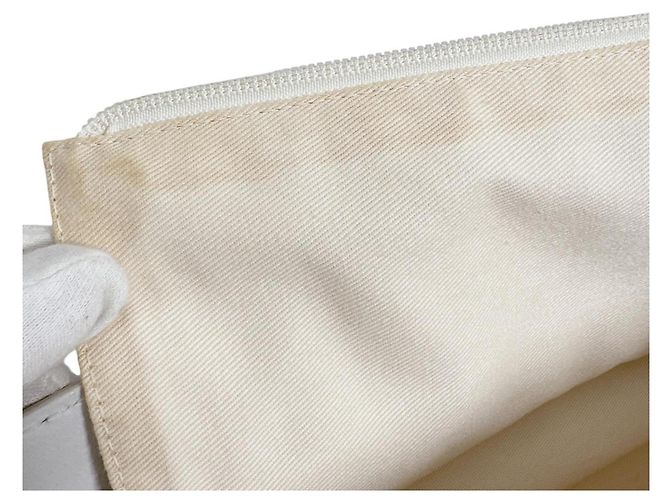 Loewe Heritage Anagram Leder Tote Bag Weiß - Ansicht 15