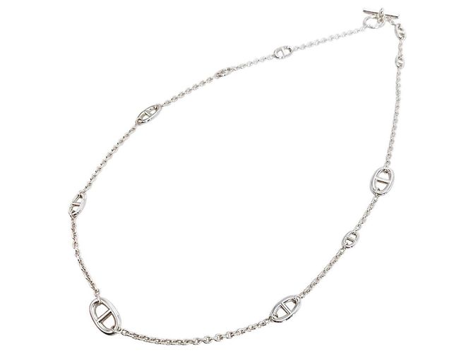 Hermès Collana lunga HERMES Farandole Chaine d'Ancre SV925 Argento - vista 3