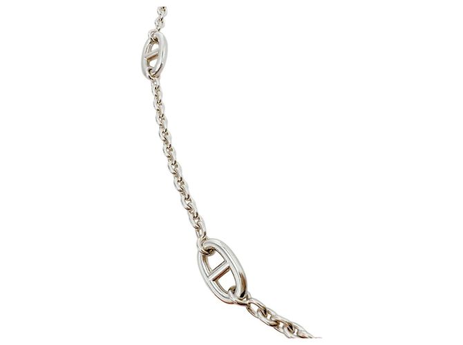Hermès Collana lunga HERMES Farandole Chaine d'Ancre SV925 Argento - vista 6