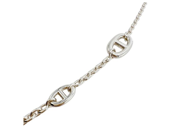 Hermès Collana lunga HERMES Farandole Chaine d'Ancre SV925 Argento - vista 7