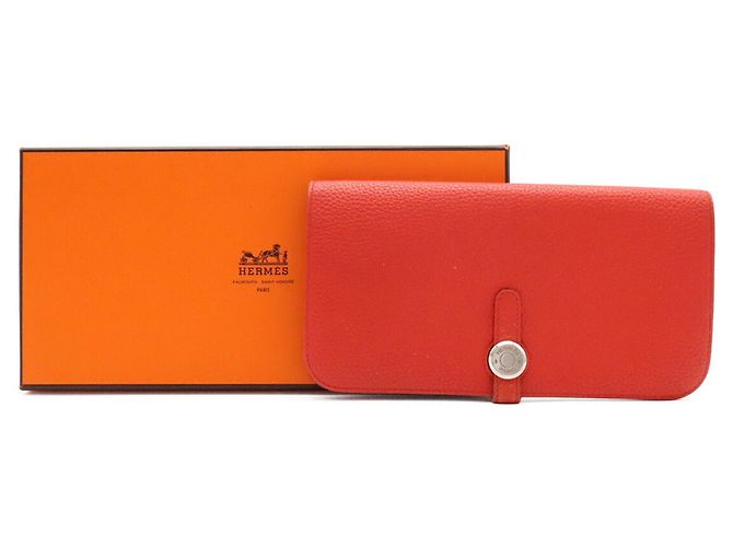 Cartera larga plegable bi-fold Dogon Rect Hermès - vista 10