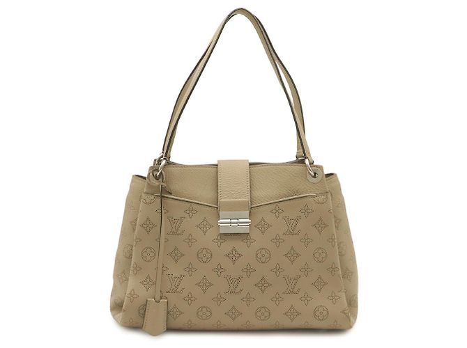 Borsa Tote Louis Vuitton Monogram Mahina Sevres Bianco - vista 2