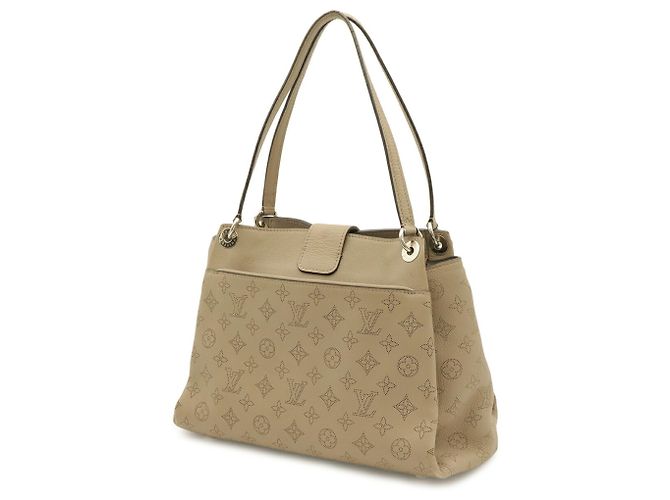 Borsa Tote Louis Vuitton Monogram Mahina Sevres Bianco - vista 3