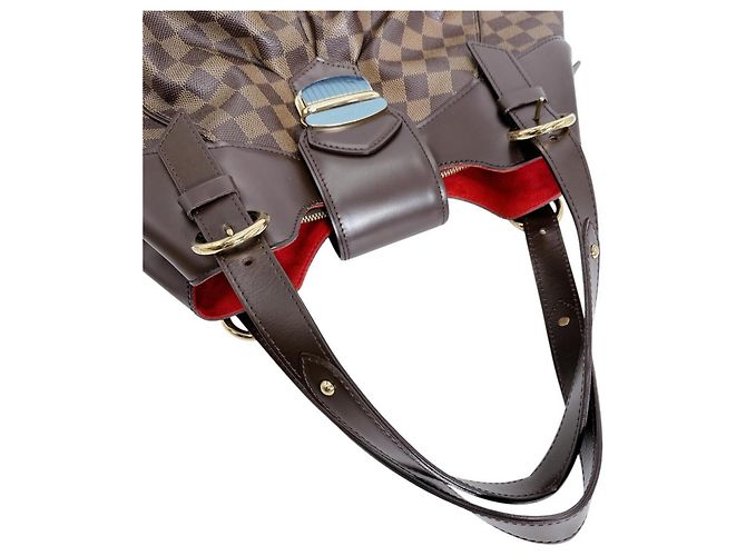 Borsa Louis Vuitton Damier Sistina GM Marrone - vista 10