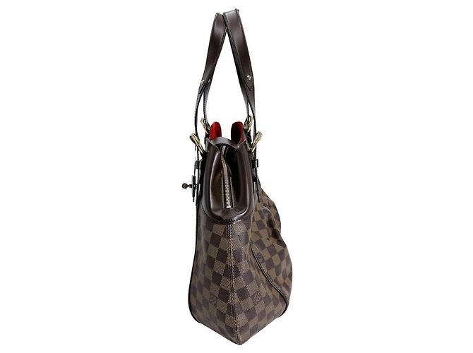Borsa Louis Vuitton Damier Sistina GM Marrone - vista 4