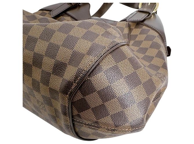 Borsa Louis Vuitton Damier Sistina GM Marrone - vista 7