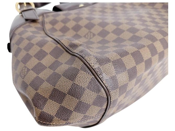 Borsa Louis Vuitton Damier Sistina GM Marrone - vista 8