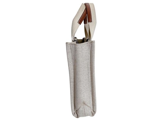 Chloé Woody Small Baumwoll-Canvas Tote Bag Beige - Ansicht 4