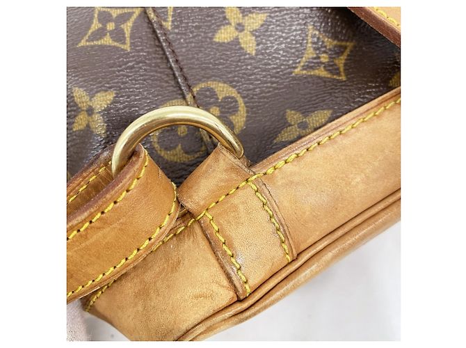 Zaino Louis Vuitton Monogram Montsouris MM Marrone - vista 11