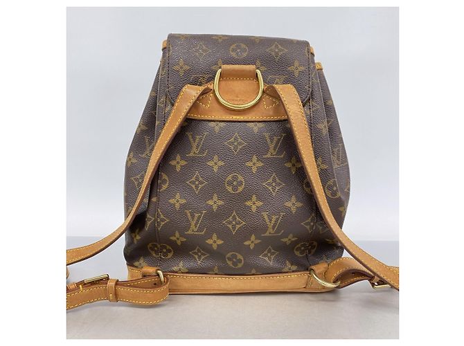 Zaino Louis Vuitton Monogram Montsouris MM Marrone - vista 13
