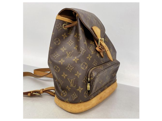 Zaino Louis Vuitton Monogram Montsouris MM Marrone - vista 2