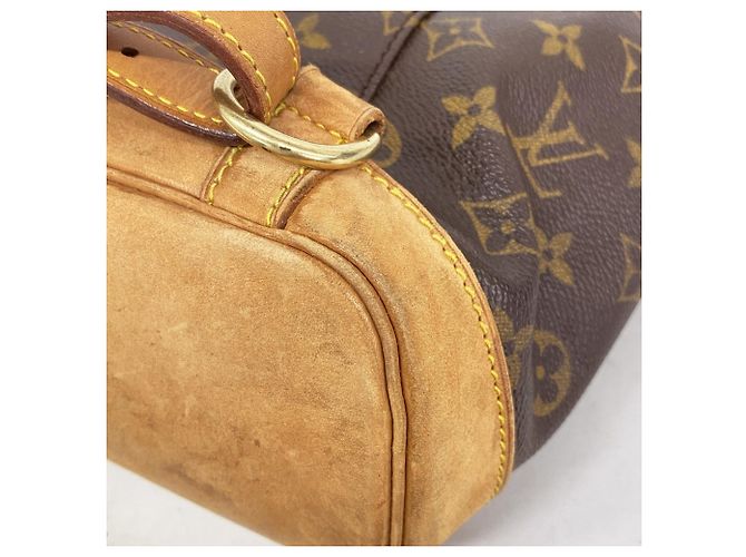 Zaino Louis Vuitton Monogram Montsouris MM Marrone - vista 6