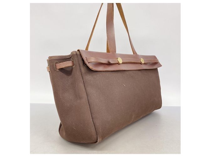 Hermès Borsa Tote Hermes Herback Cabas MM Marrone - vista 2