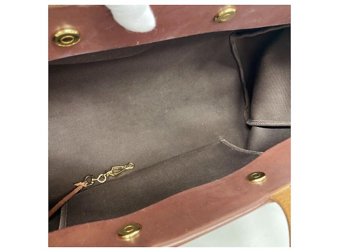 Hermès Borsa Tote Hermes Herback Cabas MM Marrone - vista 4