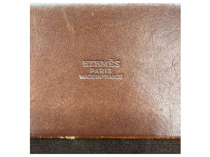 Hermès Borsa Tote Hermes Herback Cabas MM Marrone - vista 5