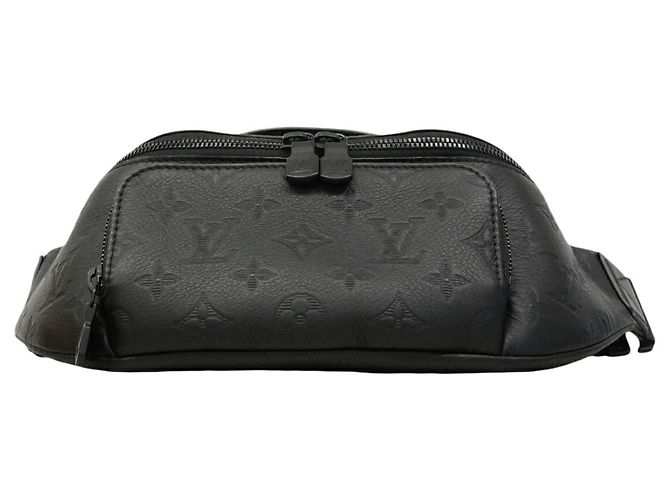 Marsupio Louis Vuitton Monogram Shadow Rush Nero - vista 3