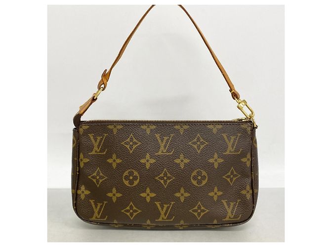 Louis Vuitton Monogram Pochette Accessoires Pochette Marrone - vista 10