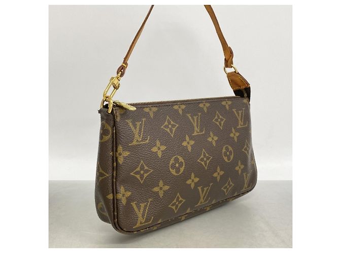 Louis Vuitton Monogram Pochette Accessoires Pochette Marrone - vista 2