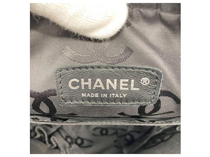 Borsa a tracolla Chanel Cambon in agnello Nero Rosa - vista 5