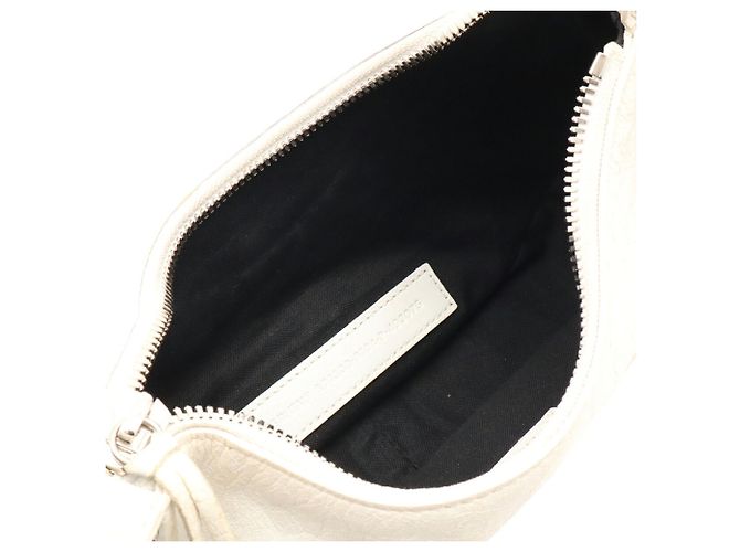 Borsa a tracolla Balenciaga Le Cagole XS Bianco - vista 9