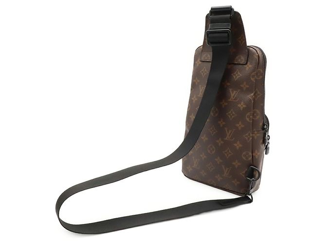 Borsa a tracolla Louis Vuitton Monogram Macassar Avenue Marrone Monogramma - vista 3