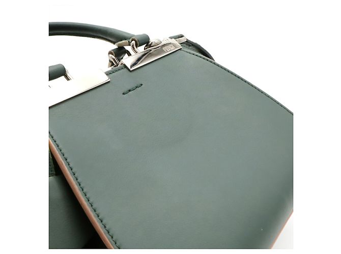 Borsa Fendi Petite Trois Jours Marrone Multicolore Verde - vista 10
