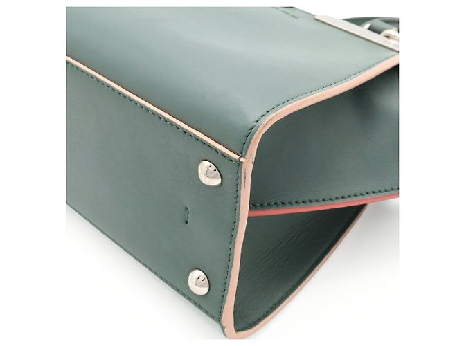 Borsa Fendi Petite Trois Jours Marrone Multicolore Verde - vista 4