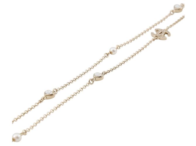 Collana Chanel Champagne Gold D'oro - vista 2