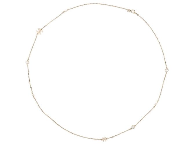 Collana Chanel Champagne Gold D'oro - vista 3