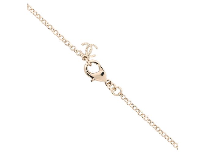 Collana Chanel Champagne Gold D'oro - vista 5