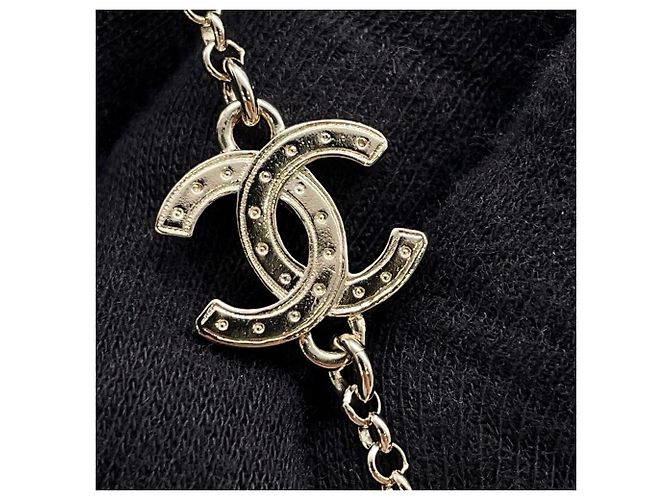 Collana Chanel Champagne Gold D'oro - vista 7