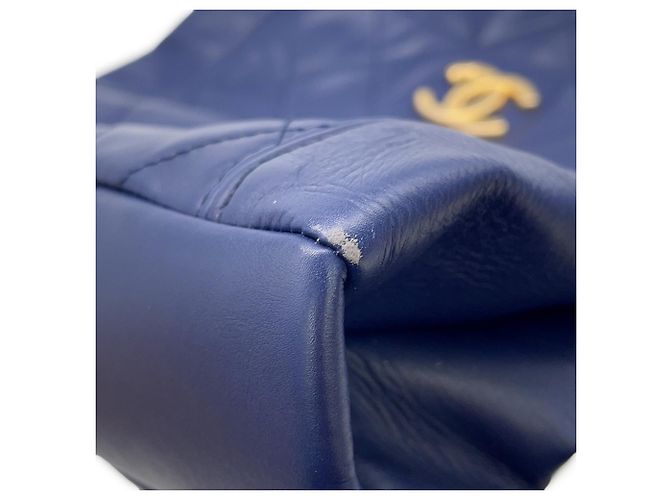 Borsa Chanel Matelassé in Navy Blu navy - vista 6