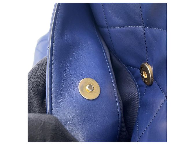 Borsa Chanel Matelassé in Navy Blu navy - vista 8
