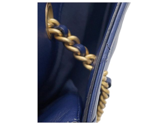 Borsa Chanel Matelassé in Navy Blu navy - vista 9