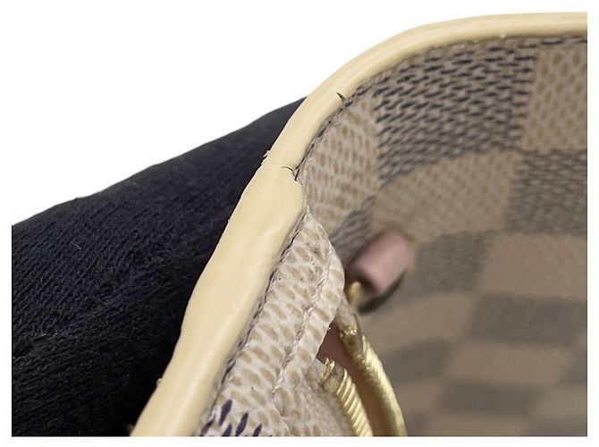 Portafoglio con catena Louis Vuitton Damier Azur Rosa - vista 11