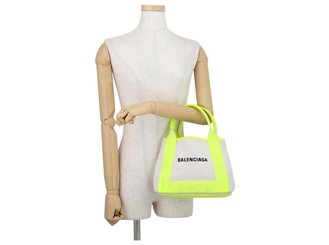 Everyday Borsa a mano gialla Balenciaga Giallo - vista 4