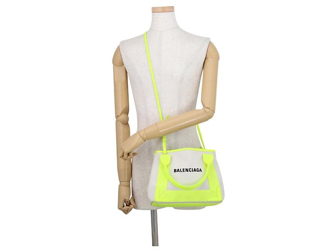 Everyday Borsa a mano gialla Balenciaga Giallo - vista 5