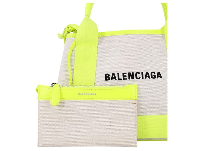 Everyday Borsa a mano gialla Balenciaga Giallo - vista 7